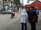 Mielenterveysviikon tapahtuma Virroilla, järjestäjänä Virtain Mt yhdistys. Mukana Eläinvoimaa ry, sauvalenkki, Maarit Mea ja Leona koira.